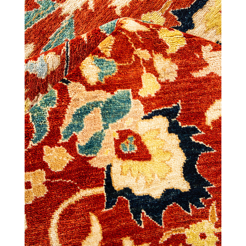 Sachel One-of-a-Kind 8' 10" X 12' 5" Hand Knotted Area Rug
