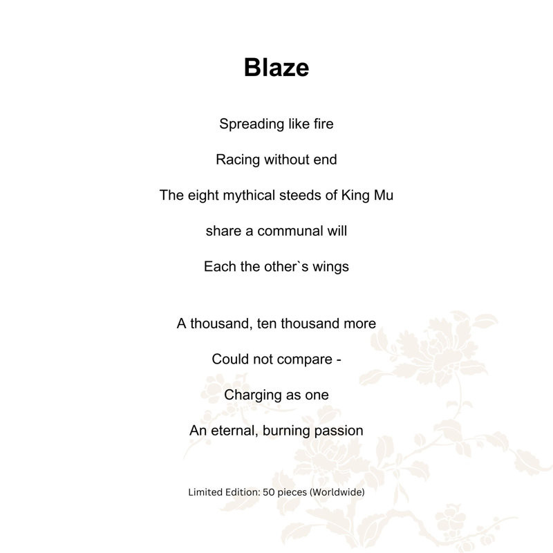 LIULI Crystal, Horse Sculpture | Blaze