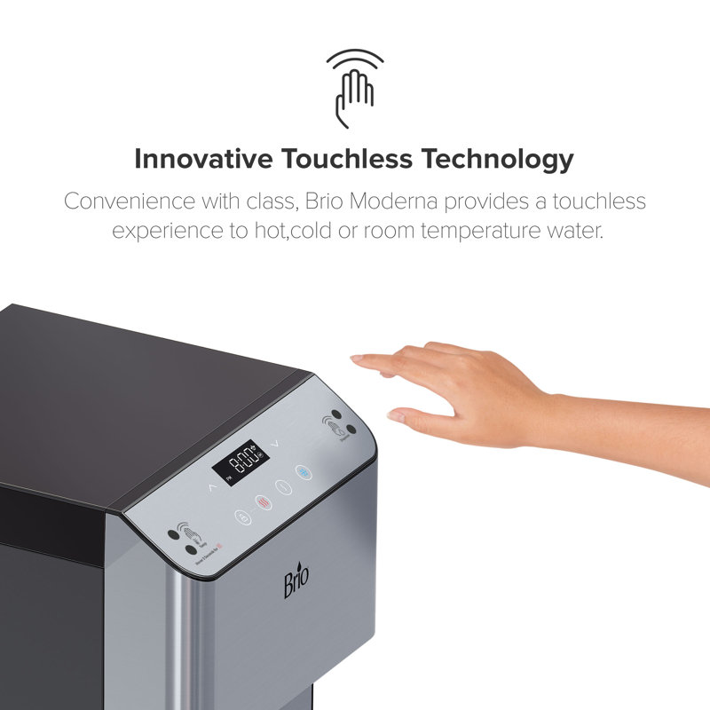 Brio Moderna Stainless Steel Bottleless Water Cooler with Filtration