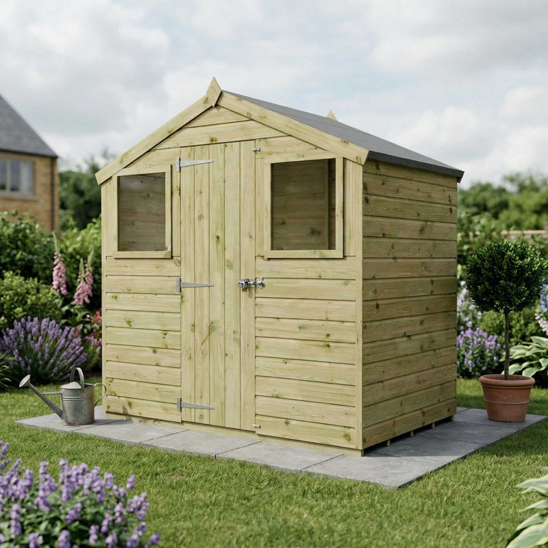 Mercia 4 x 6ft Shiplap Apex Shed, Yes