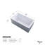 Baignoire de coin gauche Baki-L en blanc brillant-118375495