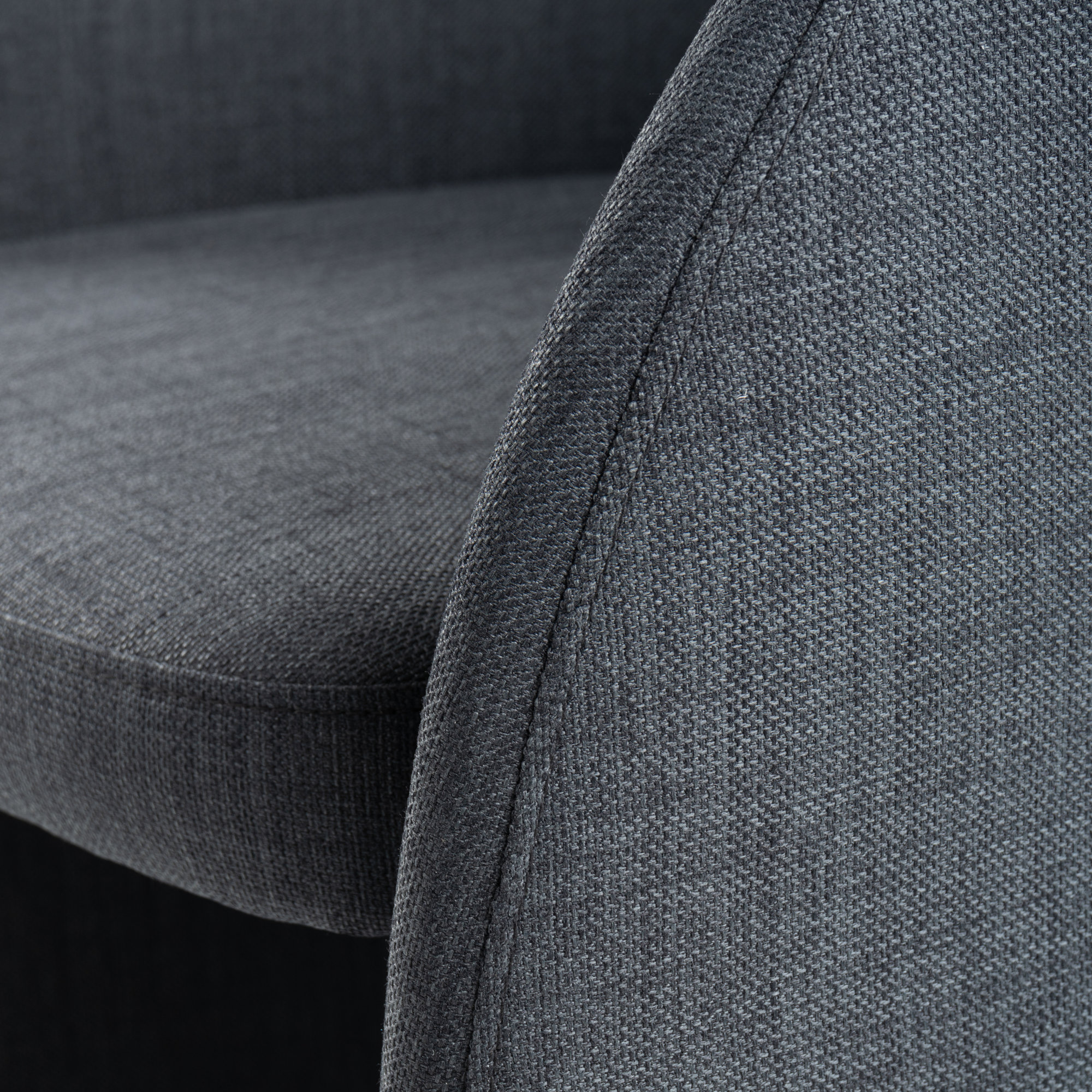 Hama Fully Upholstered Arm Chair, Charcoal