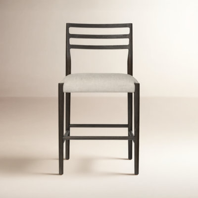 Lindyn Upholstered Counter Stool with Solid Wood Frame