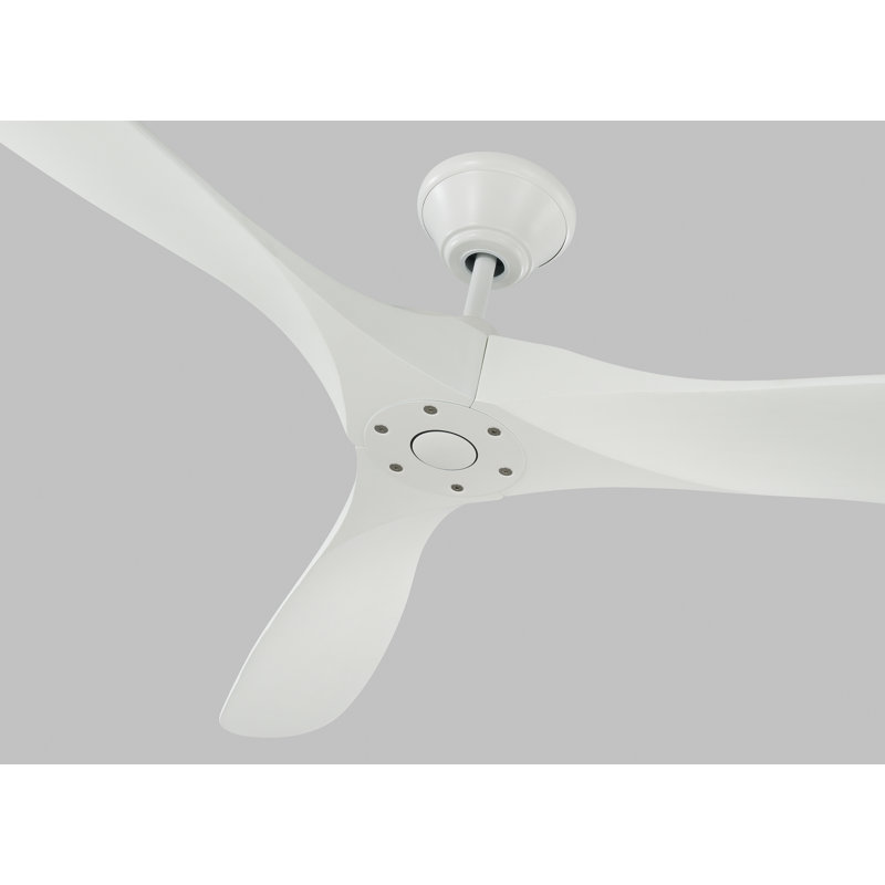 Maverick Downrod Ceiling Fan, 60 inches, Matte White
