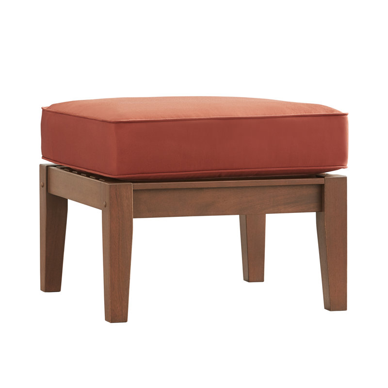 Repose-pieds extérieur Hursey, Pas de coussin, Brun