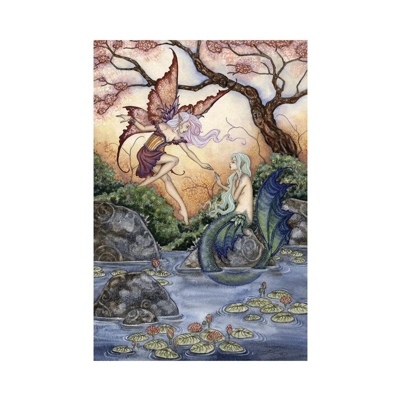 The Introduction by Amy Brown - Wrapped Canvas Print, 20.32 cm H x 30.48 cm W