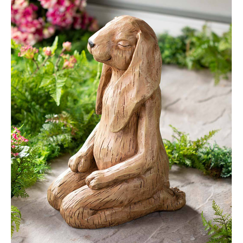 Statuette de lapin «Happy Hero Yoga»