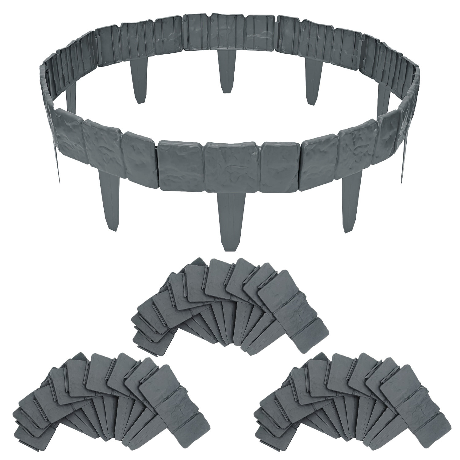 iMounTEK Koryne No Dig Plastic Lawn Edging Kit | Wayfair