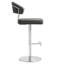 Upholstered Counter Stool with Metal Frame-1391162380