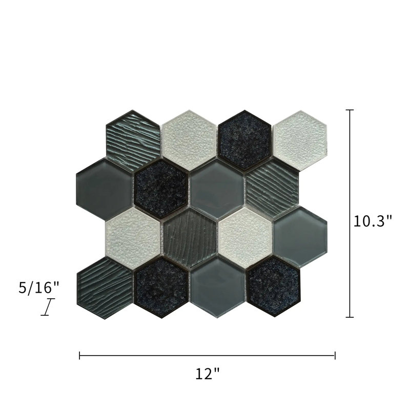 Carrelage mural 12 pi x 11 po gris Palladian
