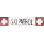 « ski patrol crosss », art textuel sur bois