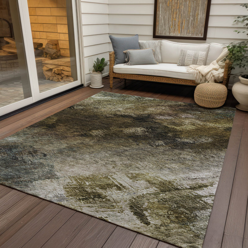 Tapis intérieur / extérieur Fayme, Rectangle 10 pi x 14 pi