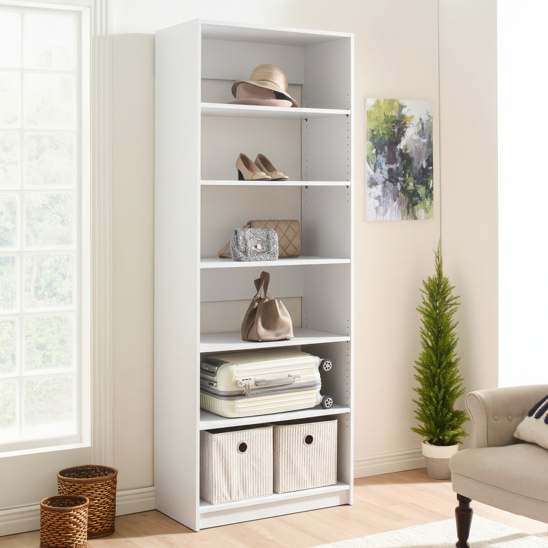 Clero Manufactured Wood Closet System, White