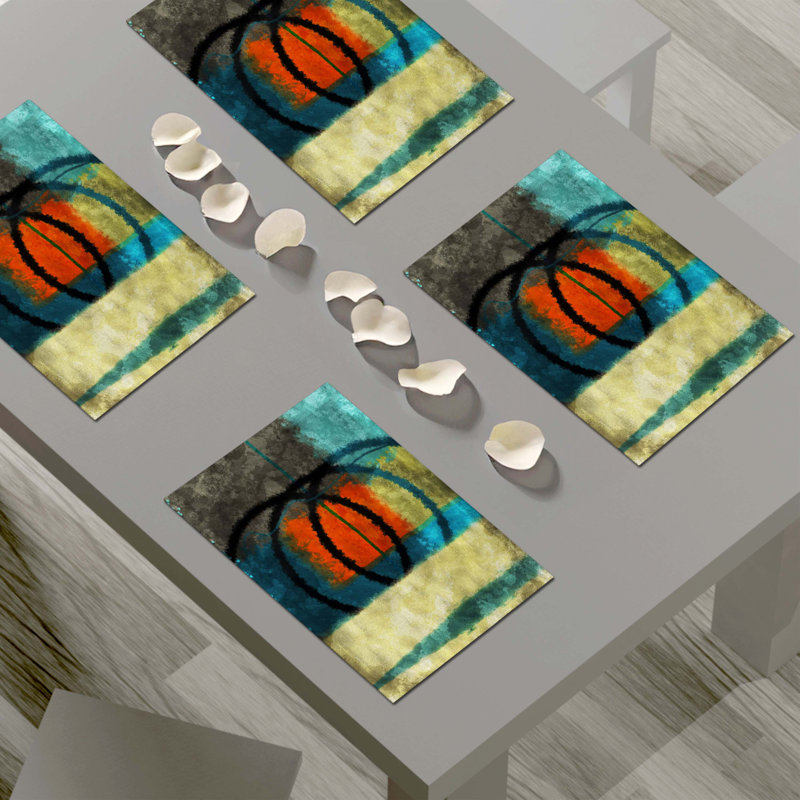 Napperon abstrait en polyester
