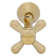 Cross Handle Angle Stop Shut Off Valve 1/2" Copper Sweat x 3/8" OD Compression Outlet