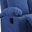 Tissu en lin bleu rembourré avec fonction d'inclinaison
