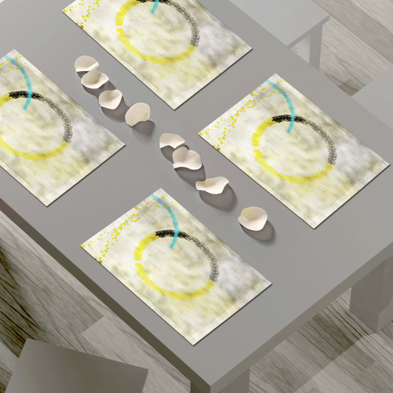 Polyester Abstract Rectangle Placemat