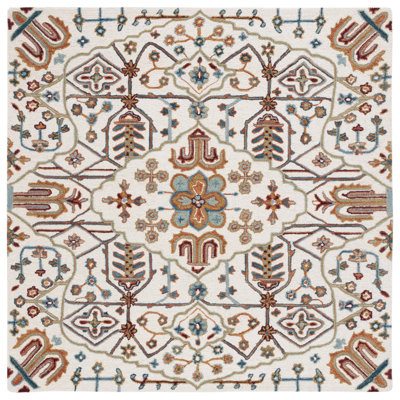 Wahcheechee Hand-Tufted Ivory/Yellow/Red Wool Rug