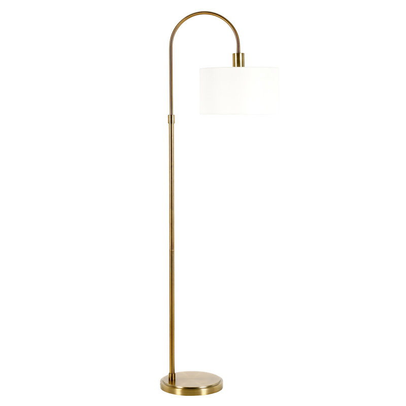 Lampe sur pied arquée 70 po Cailidh, Laiton antique