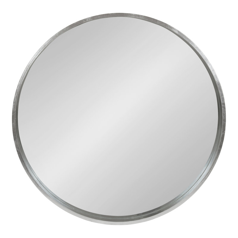 Miroir mural Arranjeet, 21,6 po x 21,6 po, Argent
