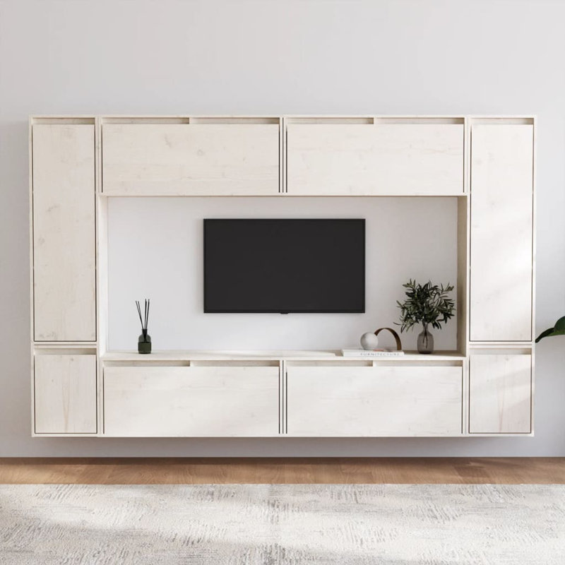 Rossland Unfinished Entertainment Centre, White