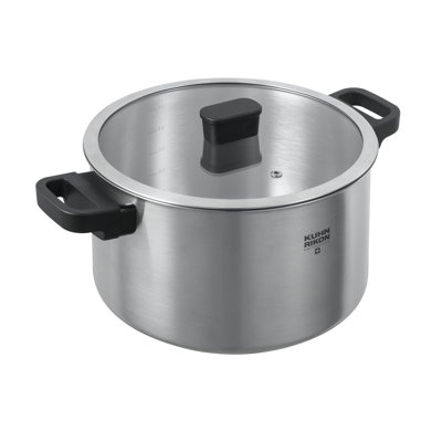 Kuhn Rikon Locarno Swiss Made Brushed Stainless Steel Induction Safe Casserole Pot