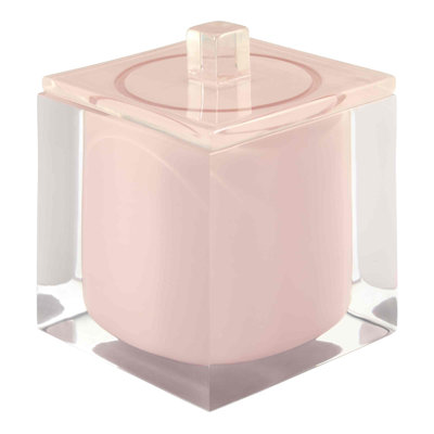 Izod Iz Marina Pink Bath Bathroom Storage Container In Clear;pink