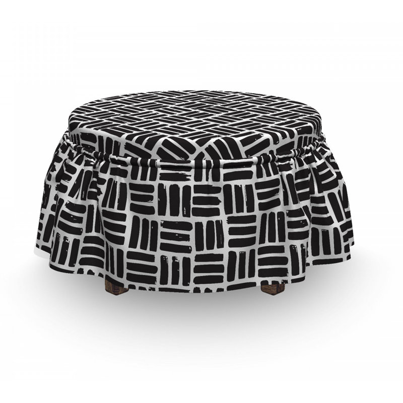 Box Cushion Ottoman Slipcover