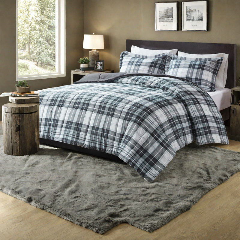Hypoallergenic Microfiber Bedding Sets, King/cal King, Classic Style For Home