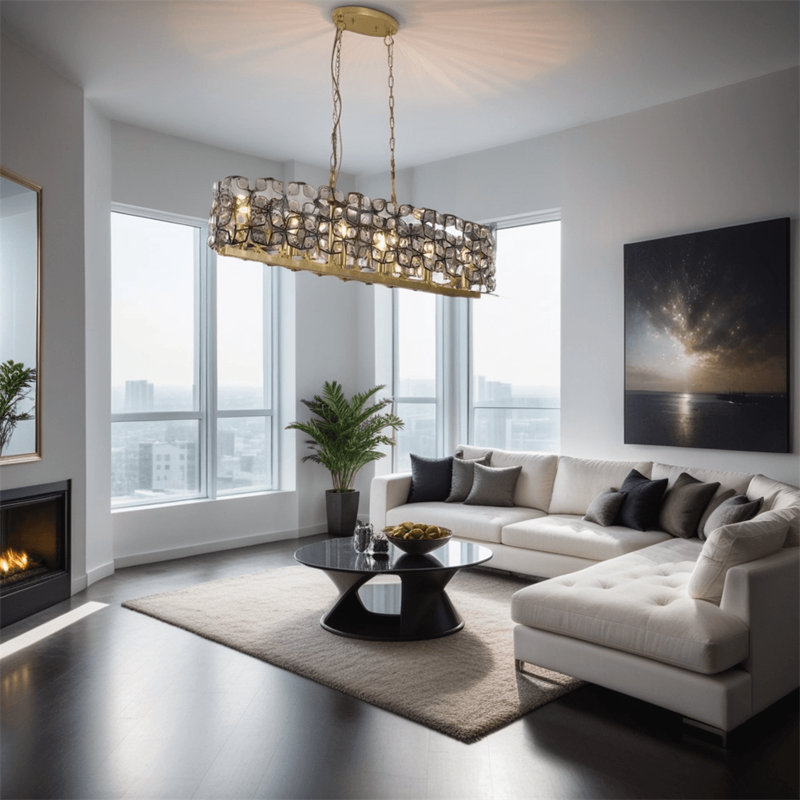 Semih 6 - Light Geometric Chandelier