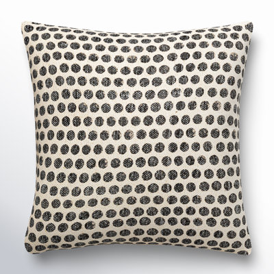 Zetta Polka Dots Cotton Throw Pillow