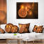 Doux cercles brillants jaunes - coussin imprimé abstrait-29288659-29288662