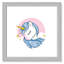 Impression sur papier Sparkly Unicorn-47848585-47848578