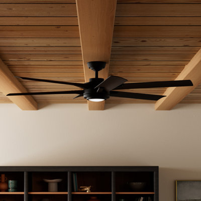 Casablanca 65 inch Melia ENERGY STAR®  Damp Rated Ceiling Fan with or without Lights and Wall Control