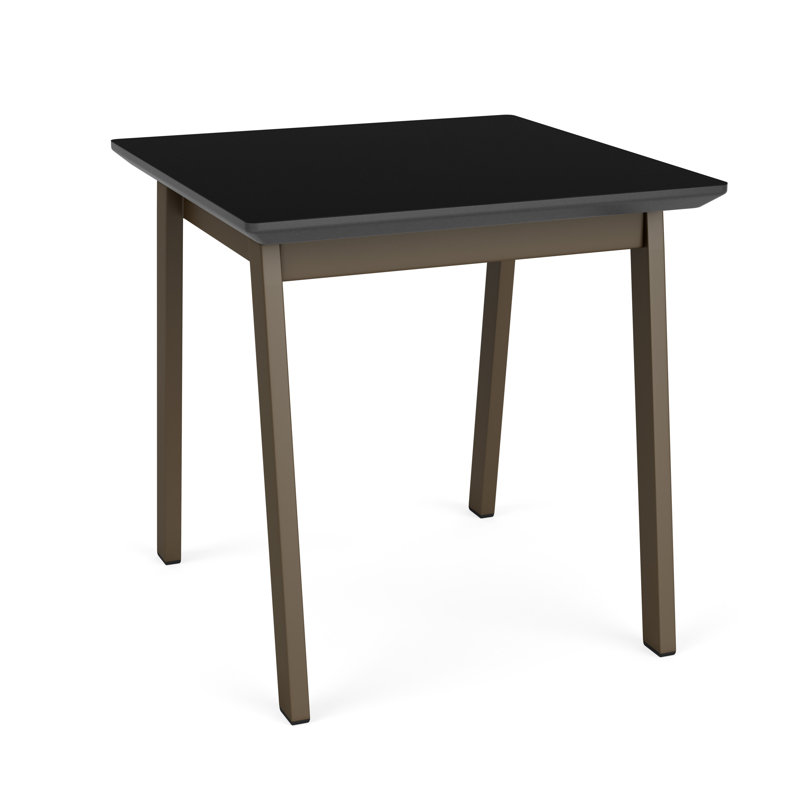 Table de bout en métal Newport, HPL noir anthracite, Bronze