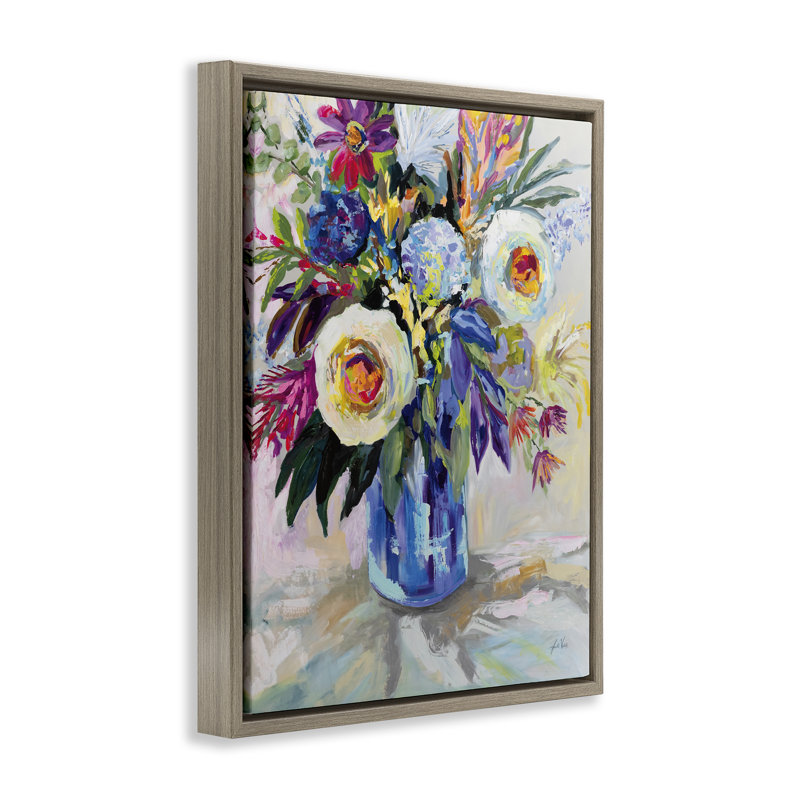 Cadre flottant Joy Of Colour, par Jeanette Vertentes, Cadre flottant orme Montalcino, H 21 po x l 17 po