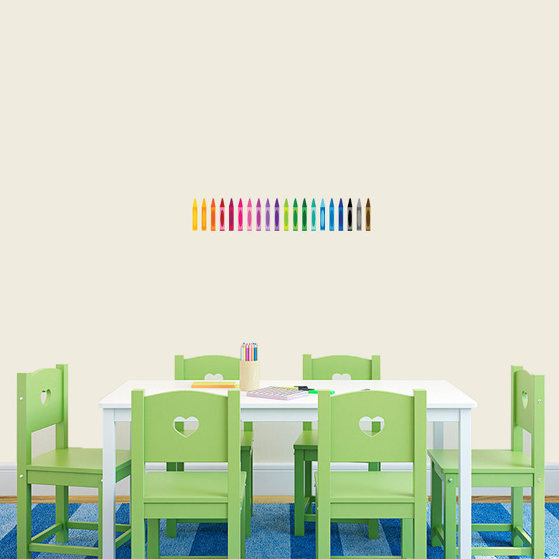 Adhésif décoratif crayons, H 4 po x l 22 po