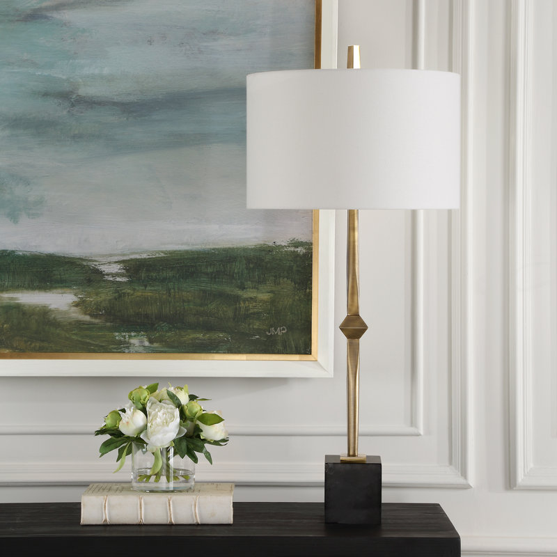 Lampe de table en laiton antique Lavell
