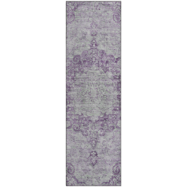 Premium Machine Washable Larock AMF1238 Global Rug
