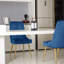 Chaise d'appoint rembourrée en velours-442841004