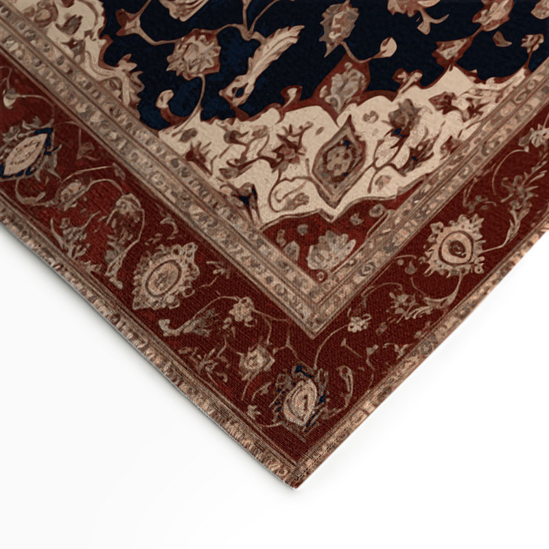 Persian Brown Indoor and Outdoor Area Rug, Rectangle 3' x 5'