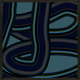 Stone Blue Twist Print by Jacques Pilon
