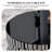 Black Round & Square Coffee Table Set with Tempered Glass Top