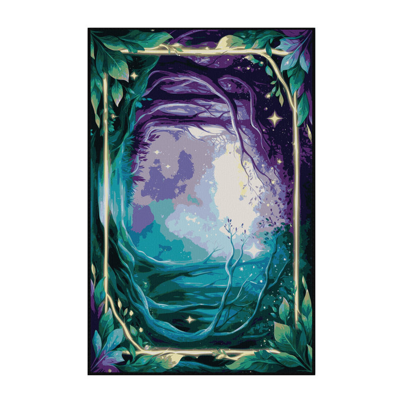 Twilight Branches Rug, Rectangle 6' x 9'