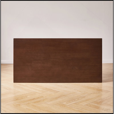 Solid Wood Coffee Table, Rectangular Living Room Coffee Table with Lower Storage Shelf, Wooden Center Cocktail Table for Home, Apartment, Office