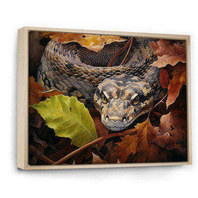 «Foliage Slytherin Autumn Snakes», reproduction sur toile
