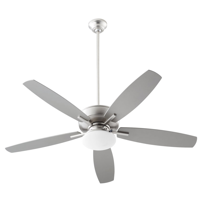 Ventilateur de plafond à DEL à 5 pales Braylie, Argent
