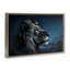 Toile flottante encadrée Intense Gazing Lion par CAD Designs-2145597263-2145597251