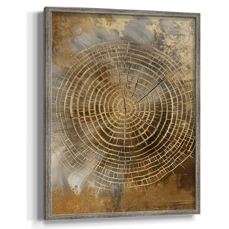 Reproduction encadrée ABSTRACT Series CLxxvi - bois massif, H 30 po x l 24 po