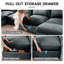 Canapé en U à assise profonde 4 places avec repose-pieds et rangement mobiles, tissu chenille pour plus de confort et de style-100715213-108533353